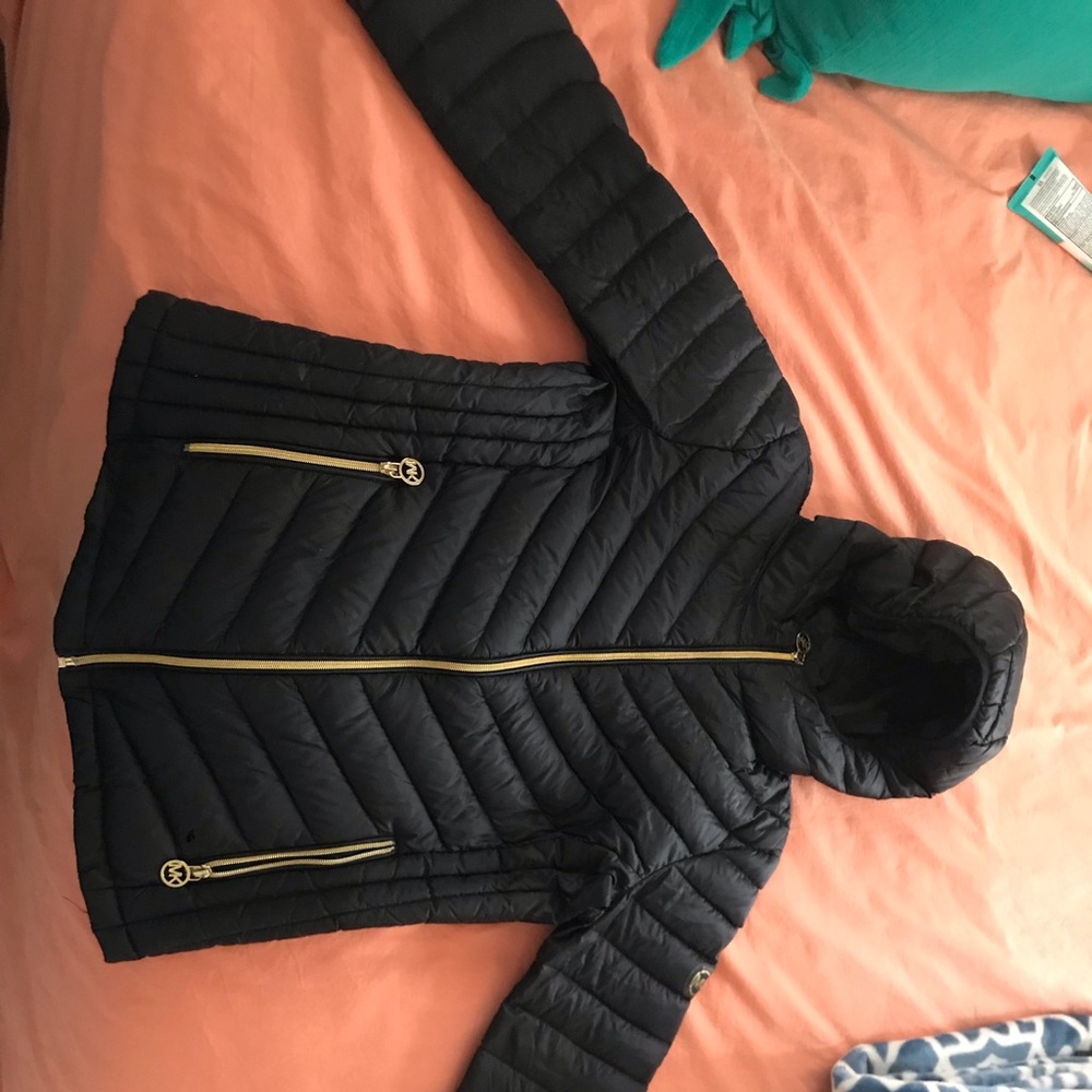 Michael Kors Hooded Packable Puffer Coat